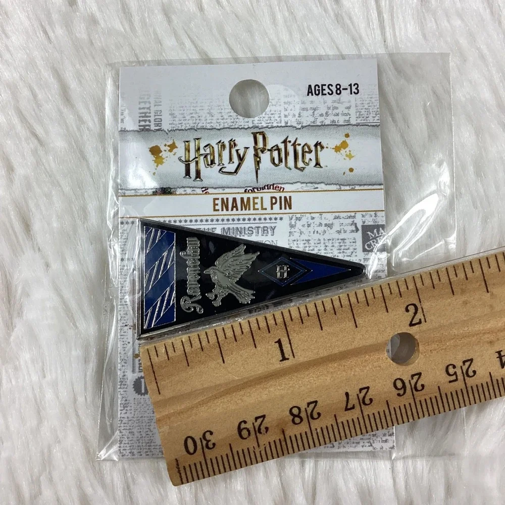 Loungefly Harry Potter Ravenclaw Enamel Pin Pennant Blue Silver LF-HPPN0003 NEW